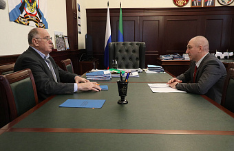 Абдулмуслим Абдулмуслимов провел встречу с руководителем Агентства по охране культурного наследия Дагестана